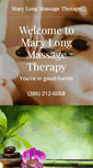 Mobile Screenshot of marylongmassagetherapy.com